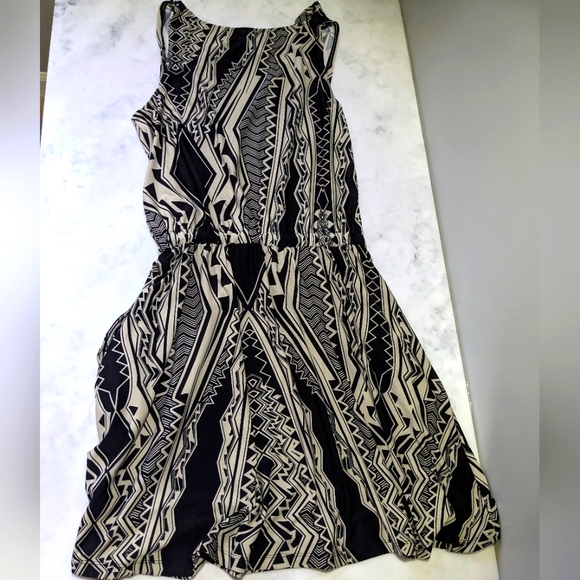Boho Sundress / BCBG Midi / Cowl Neck Dress - Picture 2 of 10